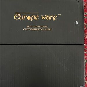 Black Whiskey Glass Set